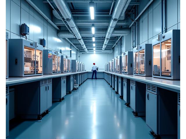 해솔의 최첨단 광학 제조 시설 내부